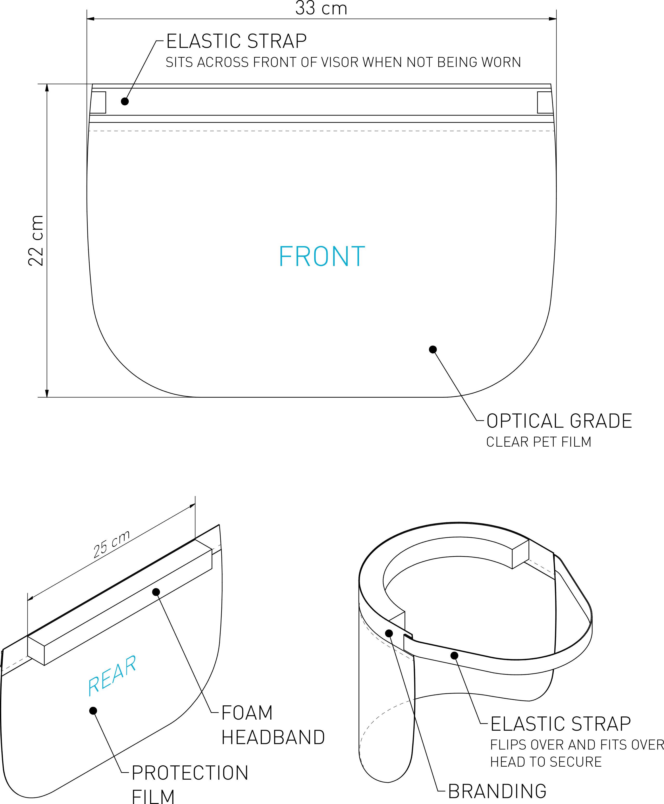 Tecfacevisor 1 Technical Drawing