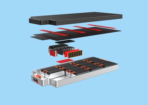 Battery pack adhesive