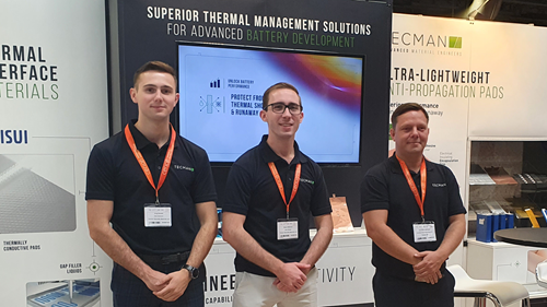 The Tecman sales team at Battery Cells & Systems Expo 2022