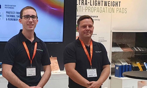 Wayne Matthews, Head of Sales, and Lee O'Shaughnessy, Business Development Executive, at Battery Cells & Systems Expo