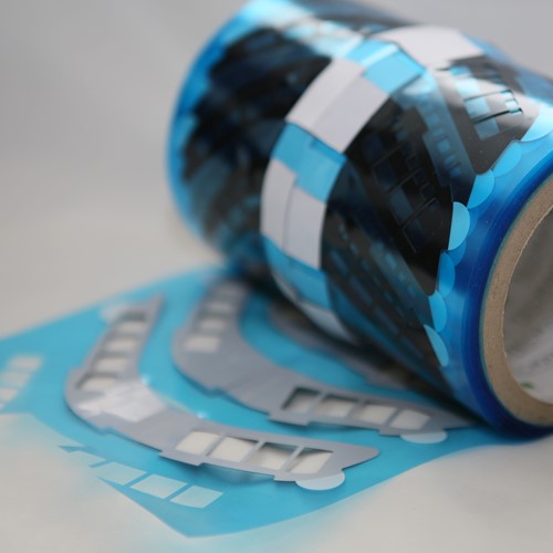 Die-Cut Self-Adhesive Parts Supplied on a Roll from Tecman